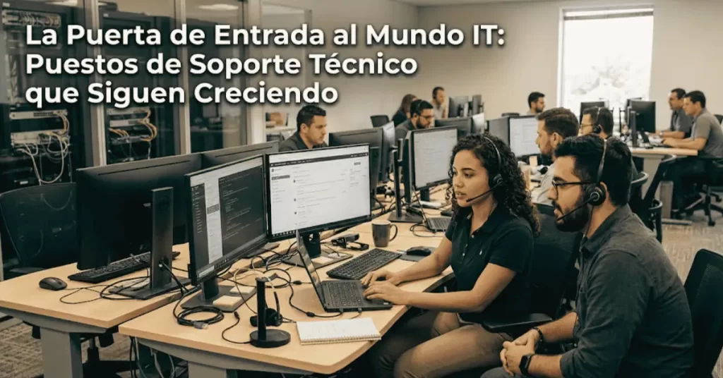 La Puerta de Entrada al Mundo IT: Puestos de Soporte Técnico que Siguen Creciendo